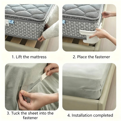 4pc Heavy Duty Bedsheet Tightener, Durable Grippers