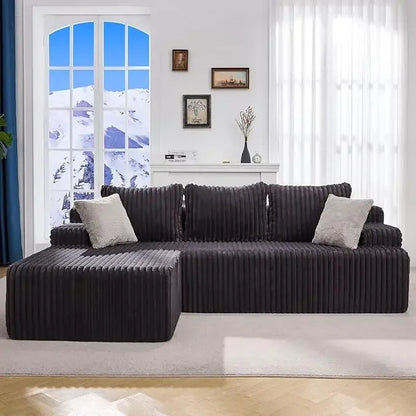 L-Shape Memory Foam, Modular Sectional Sofa, Couch