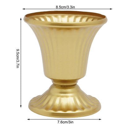 10 Pcs Gold Wedding Froral Vases Flower Holder Pot Planter for Tables