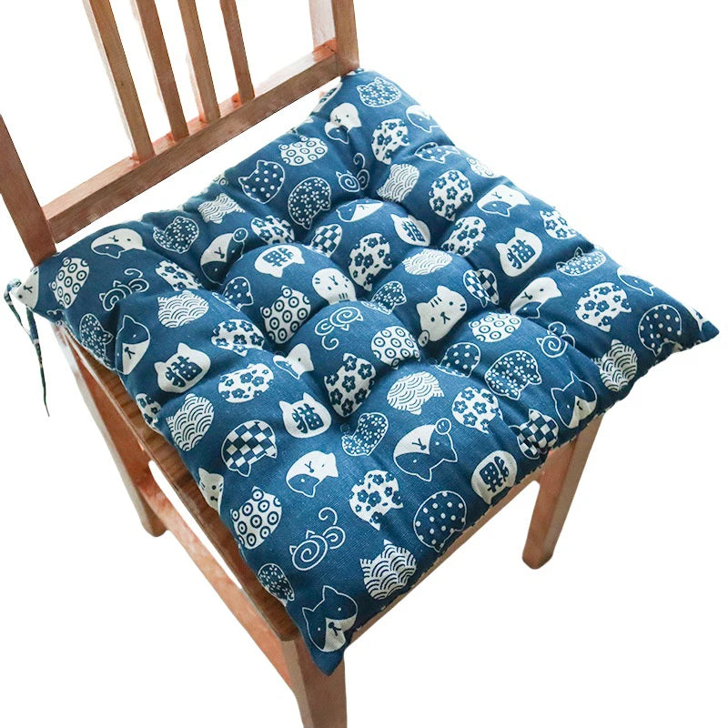 1pc Cotton Upholstered Soft Padded Cushion