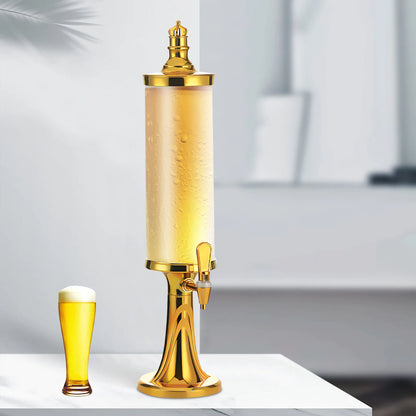 3L Beverage Tower Dispenser, LED Lights