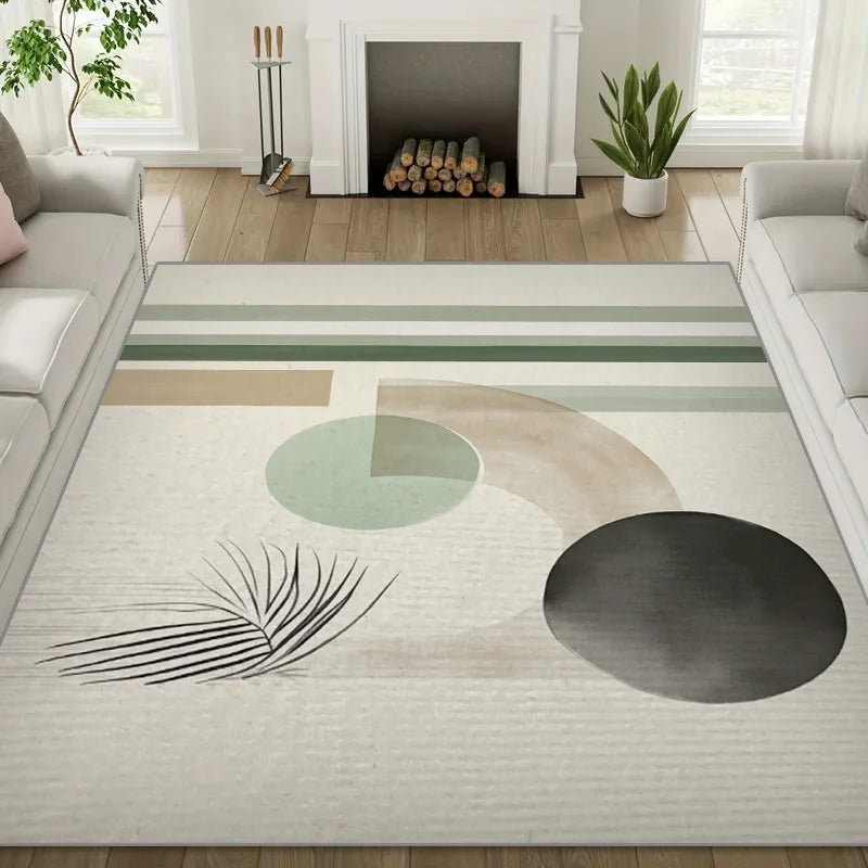 Abstract Geometric Large Area Anti-Slip Floor Mat