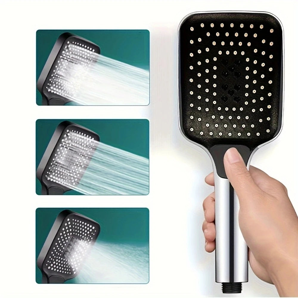 Large High-Quality Water Saving Shower Head, Adjustable 3 Modes