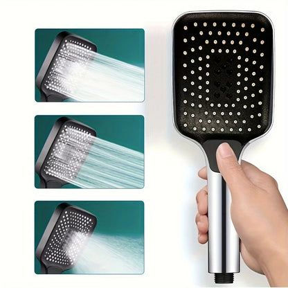 Large High-Quality Water Saving Shower Head, Adjustable 3 Modes