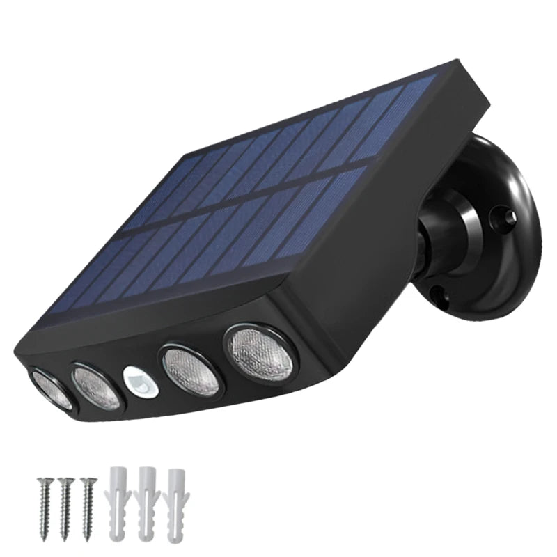 4 LED Flush Mount Light, Motion Sensor Security Spotlight