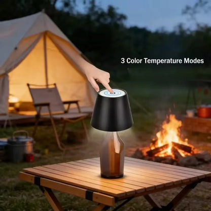 Wireless Touch Mini LED Lamp, Rechargeable Dimmable Warm Light
