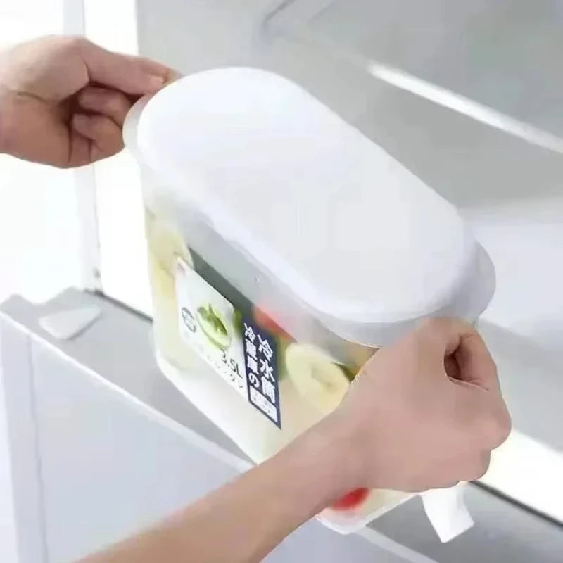 3.5/5L Refrigerator Beverage Dispenser, Large Capacity w/Spigot