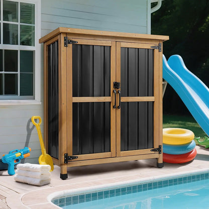 32"x39" Outdoor Storage Shed, Garden Storage Cabinet