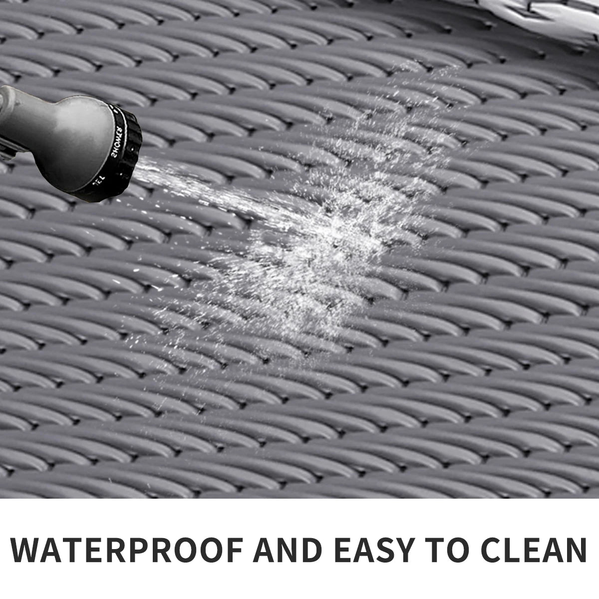 Outdoor Waterproof Reversible Plastic Straw Patio Rug