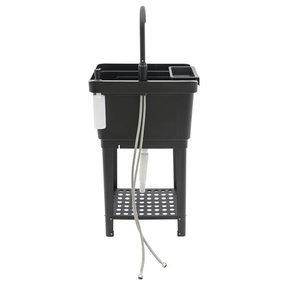 Freestanding Laundry, Utility Sink w/Soap Dispenser