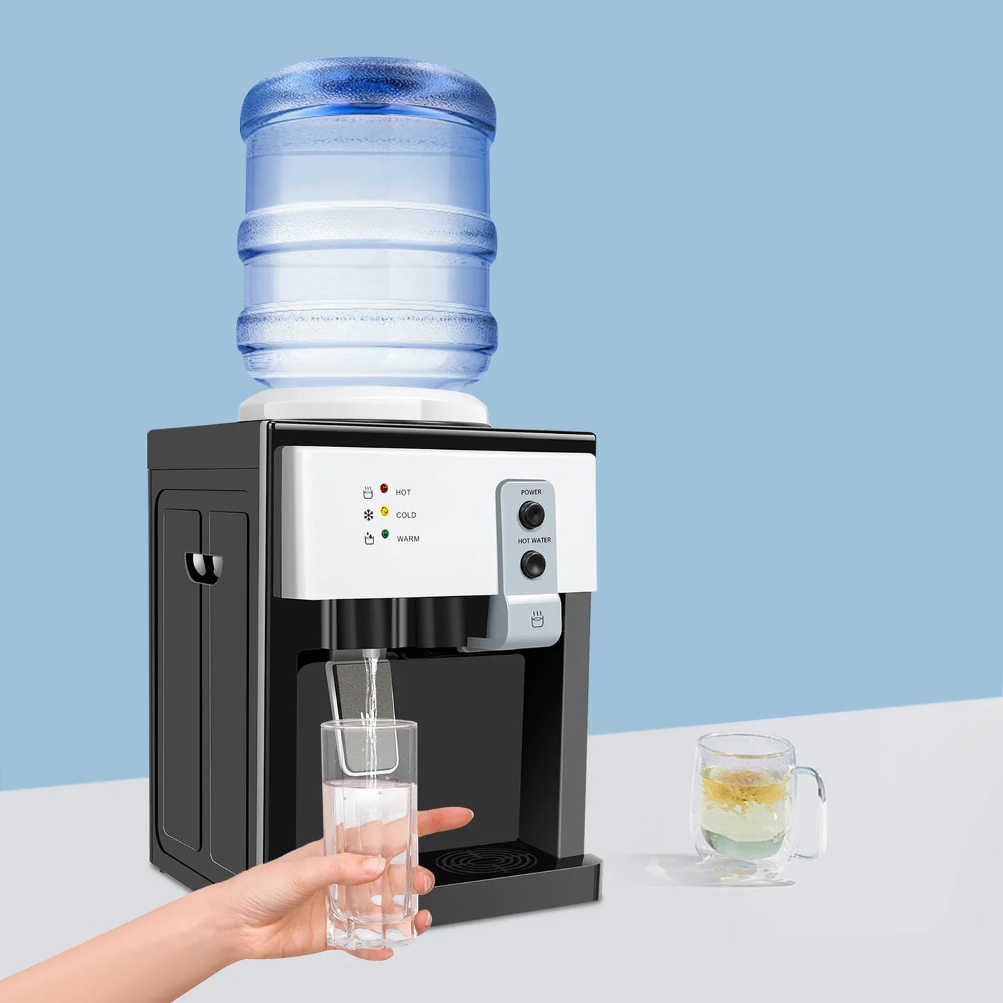 5 Gallon Water Dispenser, 3 Temperature Settings, Hot Cold & Room