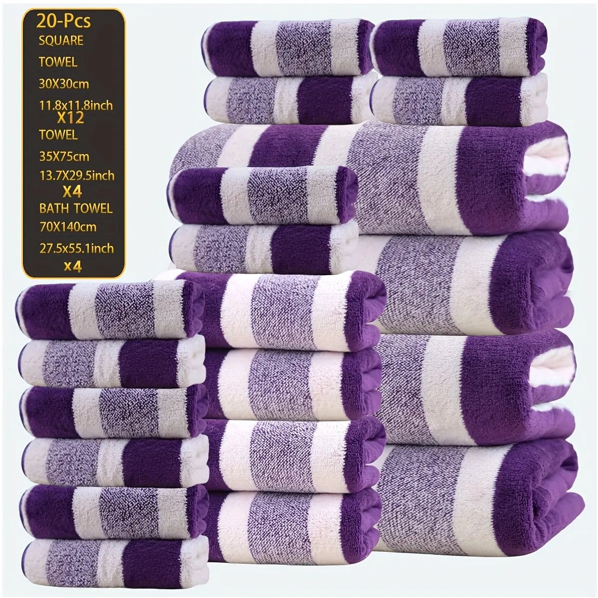Ultra-Soft Coral Fleece Towel Set, Quick-Dry, Cozy Texture