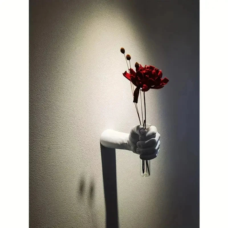 Modern Handmade Geometric Resin Wall Mounted Vase