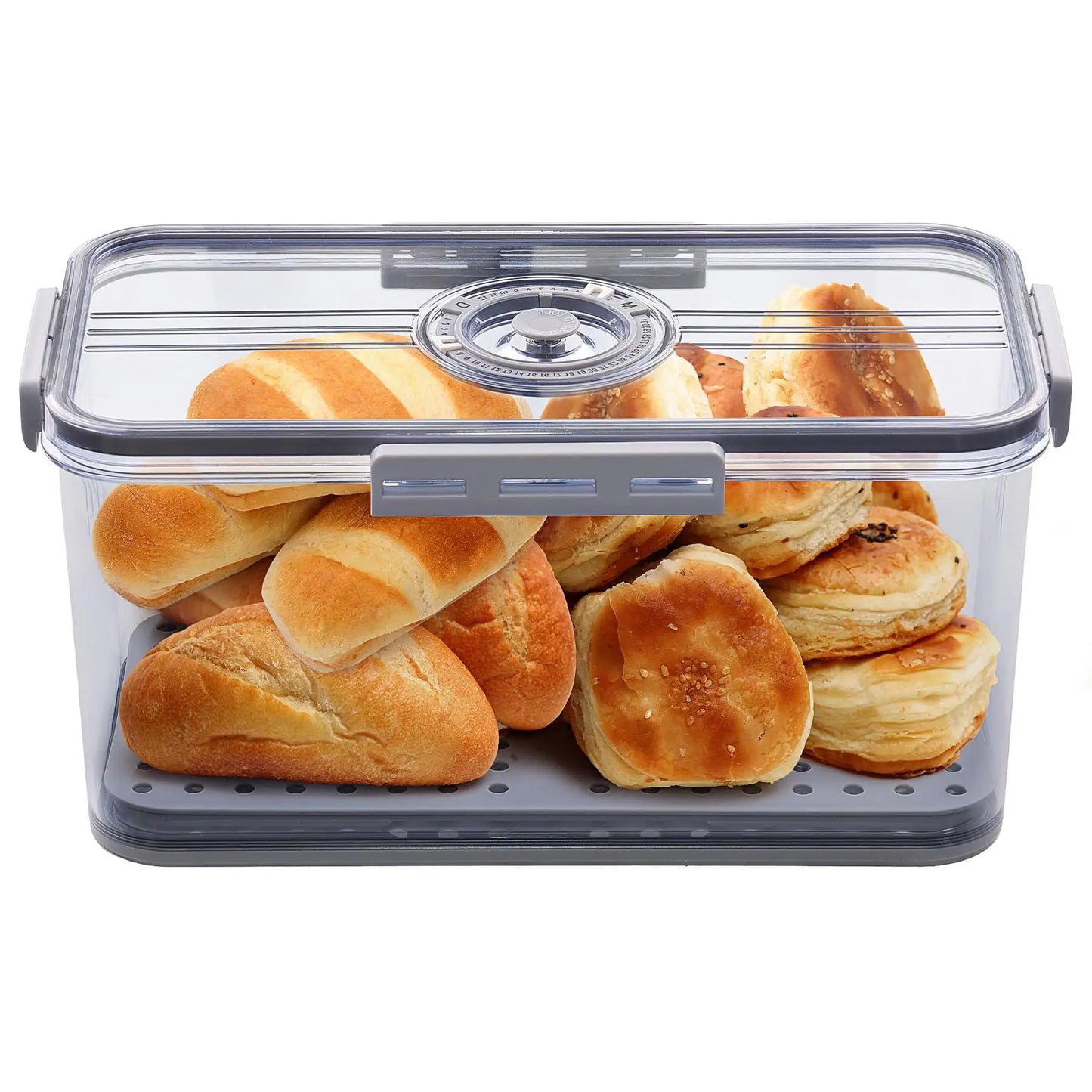 7.45L Airtight Bread Box with Lid, Countertop Food Storage