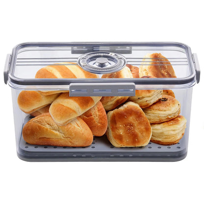 7.45L Airtight Bread Box with Lid, Countertop Food Storage