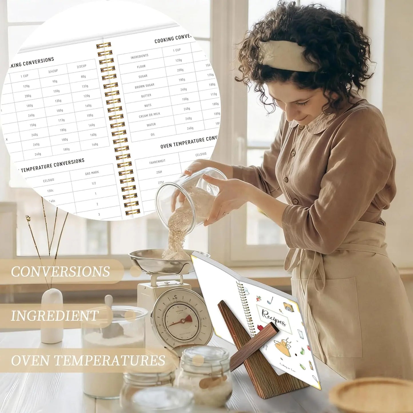 Blank Recipe Book w/175 Pages, Hardcover, Tab Stickers