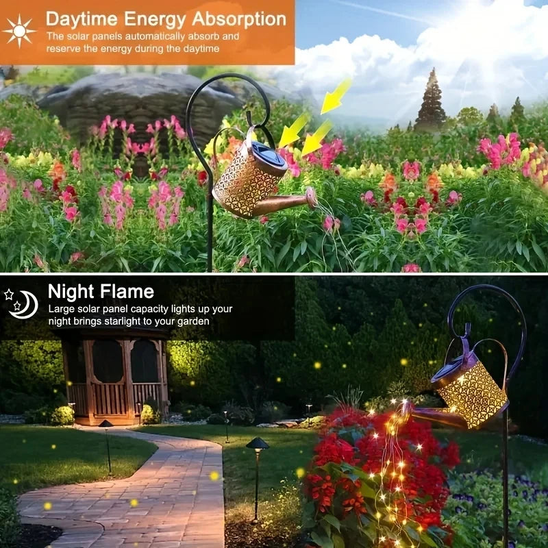 Large Outdoor Waterproof Shower Lights, Hanging Star LED Fairy