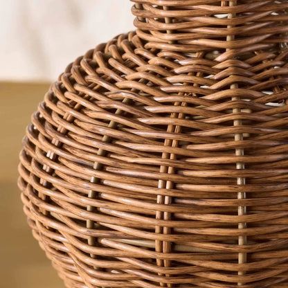 Woven Faux Rattan Decorative Vase, Flowerpot Planter