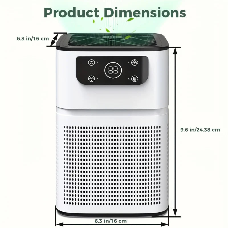 2pk Quiet Air Purifier for Pets, Dust, Odor, Smoke, Aromatherapy Function,