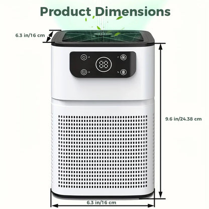 2pk Quiet Air Purifier for Pets, Dust, Odor, Smoke, Aromatherapy Function,