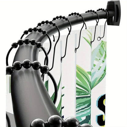 Adjustable 43"-72"Curved Shower Curtain Rod, Rustproof Aluminum