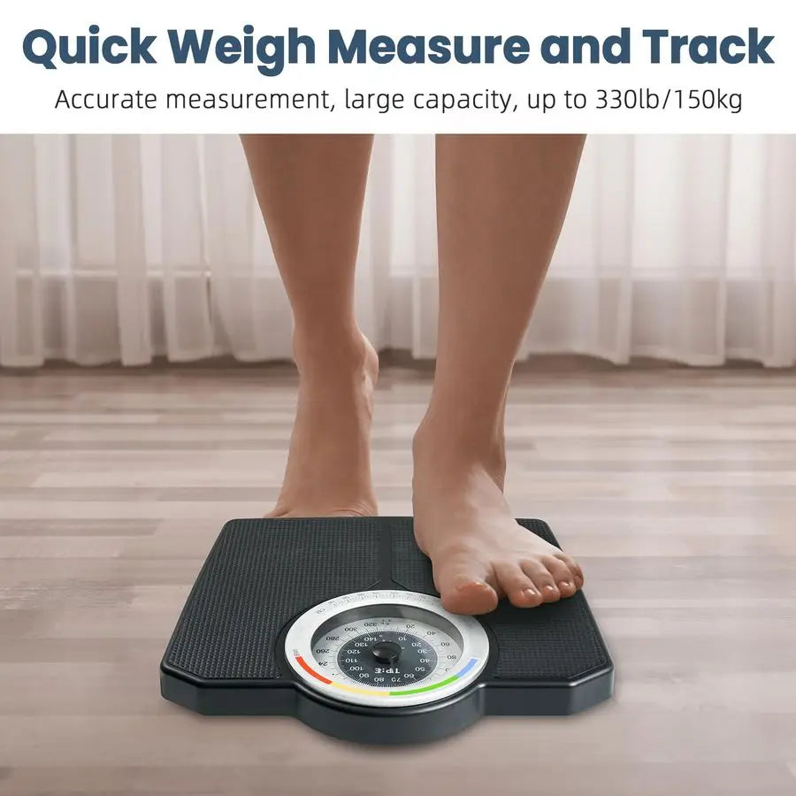 Mechanical Analog Bathroom Scale, 150kg 330lb