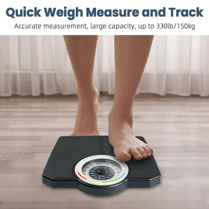 Mechanical Analog Bathroom Scale, 150kg 330lb