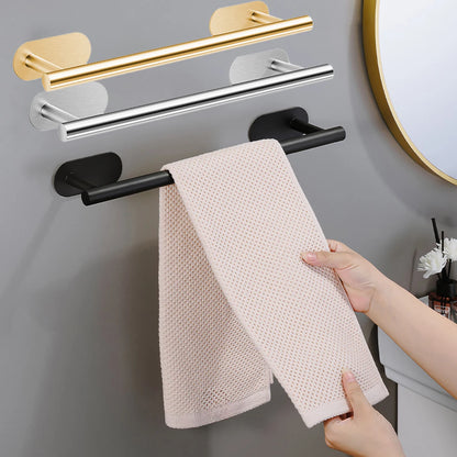 Hand Towel Holder for Bathroom, Kitchen, Adhesive
