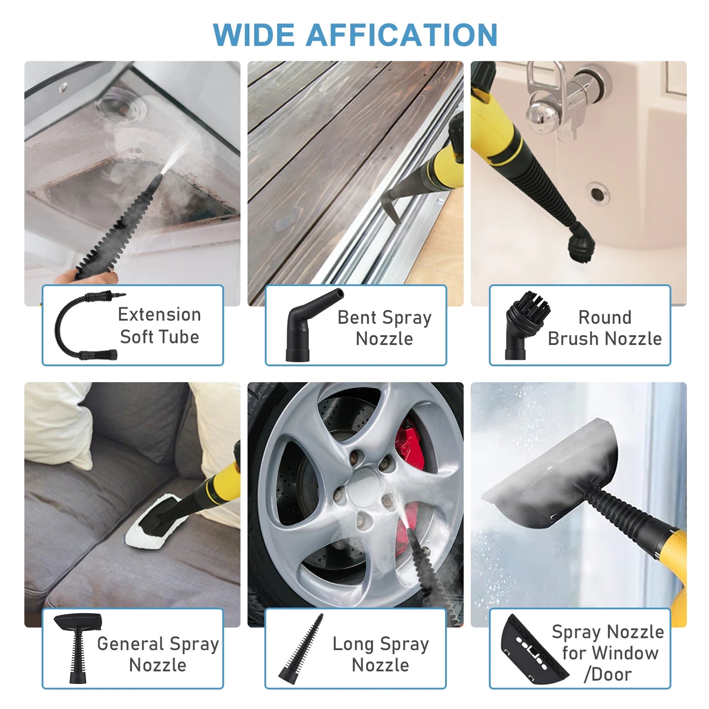 Multifunctional Portable Handheld Steam Cleaner, High Temperature