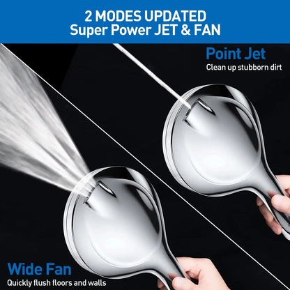 10 Mode Shower Head w/Handheld w/59" Stainless Hose