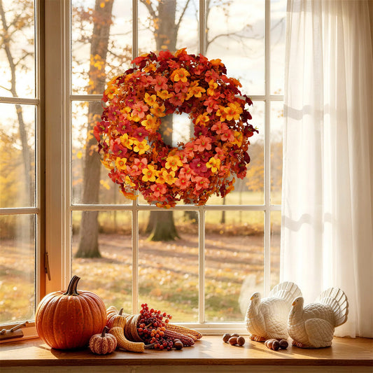 22 Inch Autumn Front Door Wreath