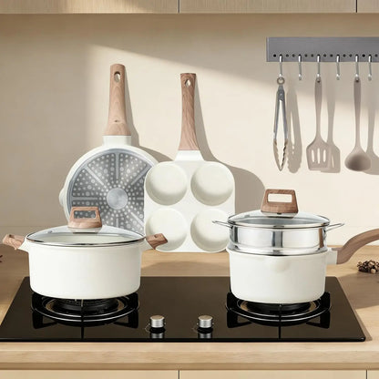 25pc Induction Kitchen Cookware, Pots, Pans, Non-Stick,