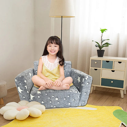 2 in 1 Kids Sofa, Comfy Toddler Chair