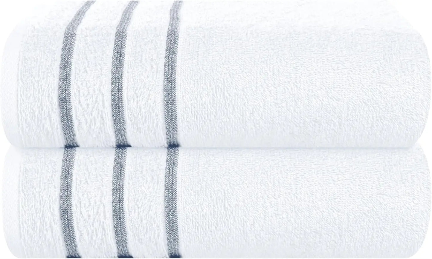 2pc Oversized Bath Towels 28x55" – Ultra Absorbent Quick-Dry