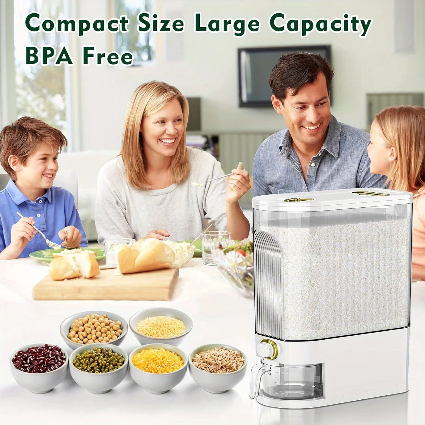 Large 5kg/10kg Pantry Storage Rice Dispenser