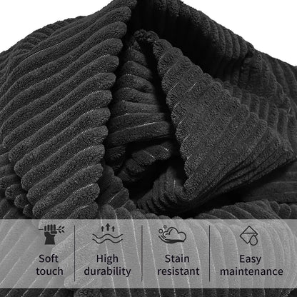 3ft Memory Foam Bean Bag Sofa w/Removable Cover
