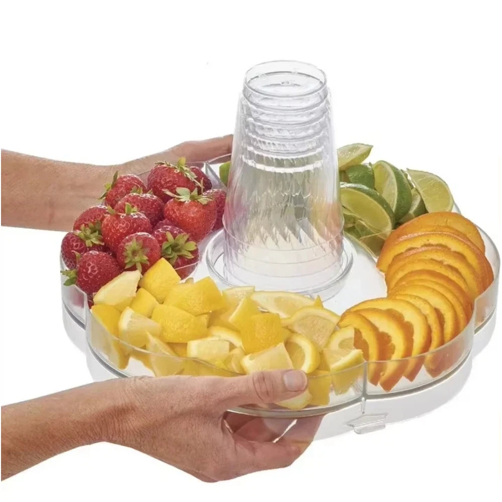 Durable 3.5-Gallon Break-Resistant Beverage Dispenser w/Removable Ice Top