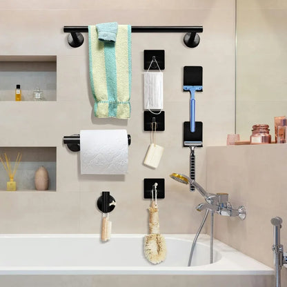 7pc Bathroom Towel Rack Including 16" Hand Towel Bars